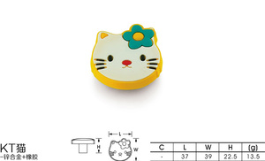 012-KT猫单孔卡通-锌+塑胶-01